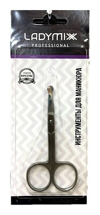 Ножницы маникюрные прямые Безопасные Lady Mix