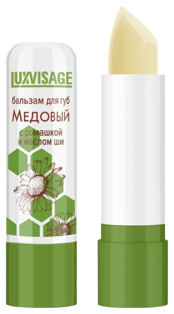 Бальзам для губ медовый с Ромашкой и маслом ши Luxvisage