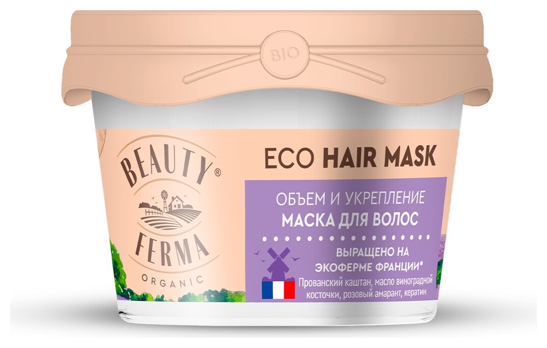 Маска для волос Объем и укрепление  Beauty Ferma