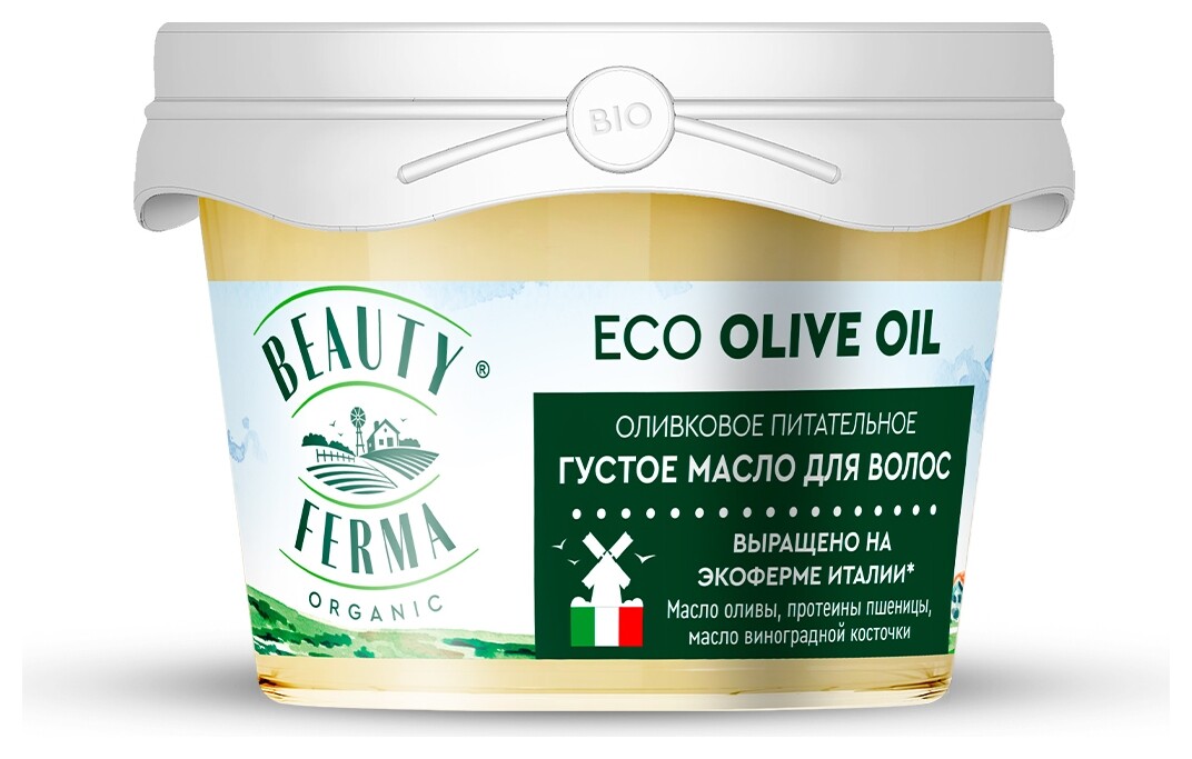 Масло для волос густое Оливковое питательное  Beauty Ferma