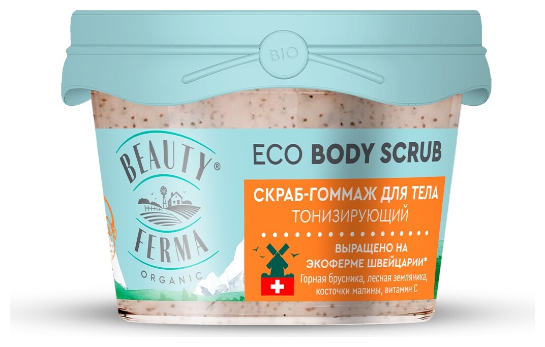 Скраб-гоммаж для тела Тонизирующий  Beauty Ferma