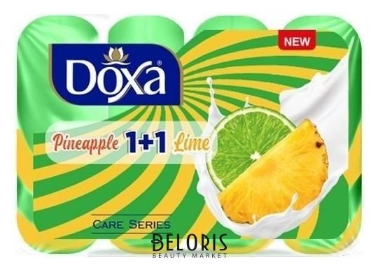 Мыло твердое 1+1 Лайм и ананас Doxa