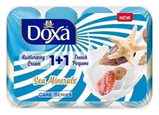 Мыло твердое 1+1 Морские минералы Doxa
