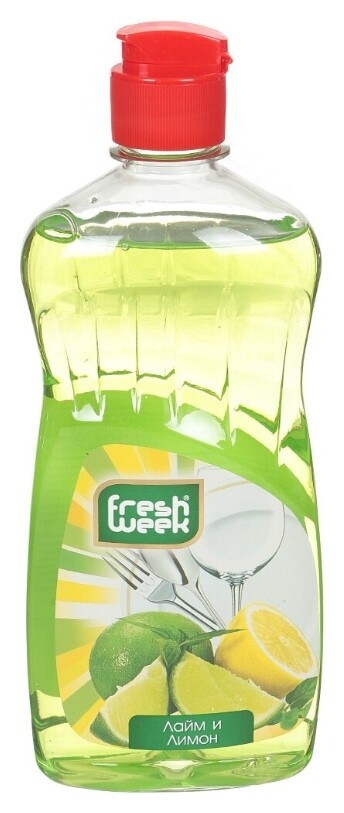 Средство моющее для посуды Лайм и лимон  FreshWeek