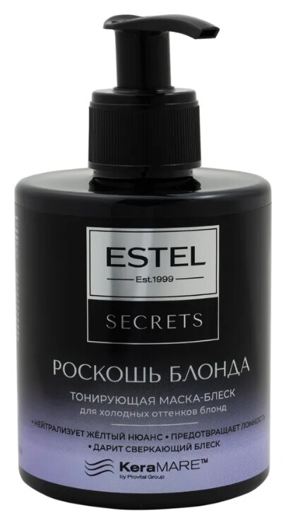 Маска-блеск для волос тонирующая Роскошь блонда Estel Professional Secrets