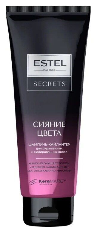 Шампунь-хайлайтер для окрашенных и мелированных волос Сияние цвета  Estel Professional