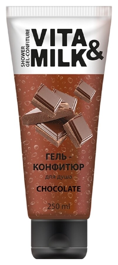 Гель-конфитюр для душа Шоколад  Vita&Milk