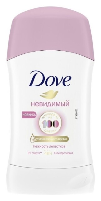 Антиперспирант карандаш Невидимый Нежность лепестков Dove