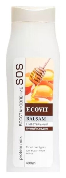 Бальзам для волос Питательный яичный с медом ECO&Vit
