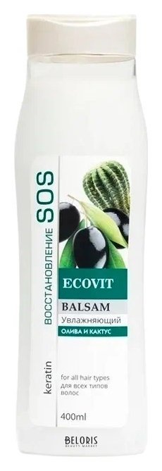 Бальзам для волос Увлажняющий олива и кактус ECO&Vit SOS