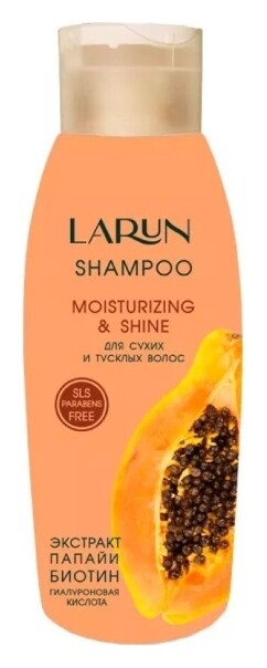 Шампунь для сухих и тусклых волос Moisturizing & Shine  Larun