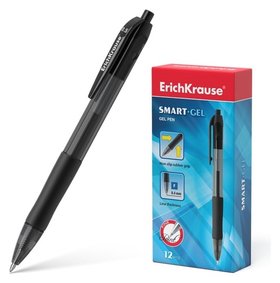 Ручка гелевая автомат Erichkrause Smart-gel стержень чёрный 39012 Erich krause