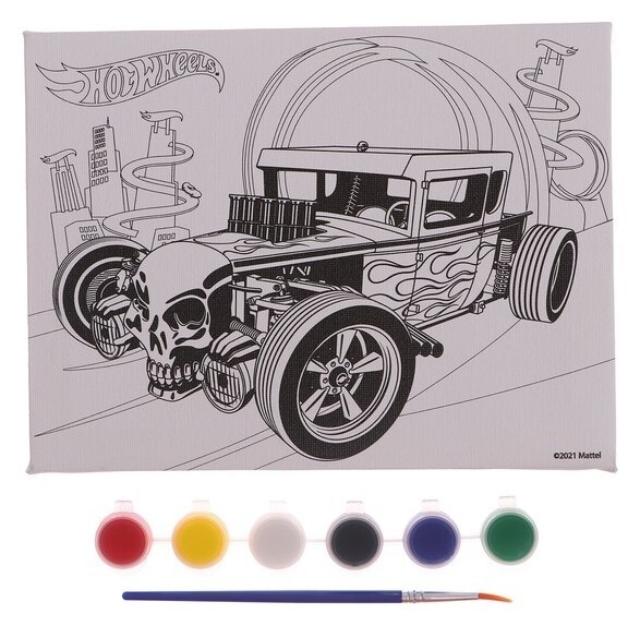 Холст для росписи «Хот вилс» 15 × 20 см  Multiart