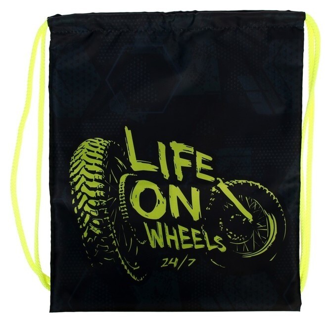 Мешок для обуви, 420 х 330 мм, "Оникс", мо-20,"байк арт" Оникс