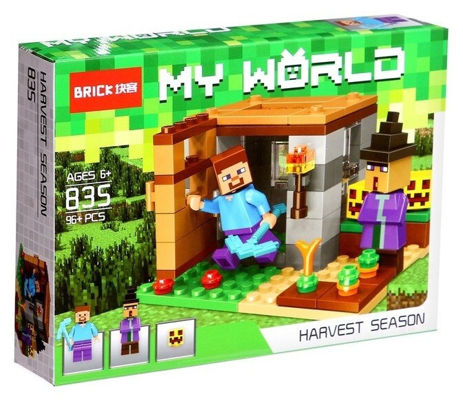 Конструктор блочный «Мой мир», 96 деталей  Jisi bricks