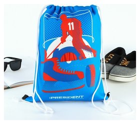 Мешок для обуви «Игра сильных», цвет голубой, 41 х 31 см 
