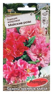Семена цветов годеция "Майские розы", 0,3 г. Premium Seeds