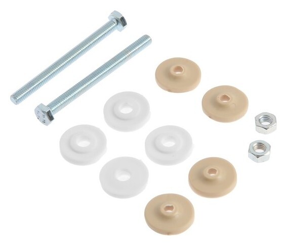 Крепеж бачка к унитазу "Рбм", М 6x70, в сборе с гайкой, прокладками  РБМ