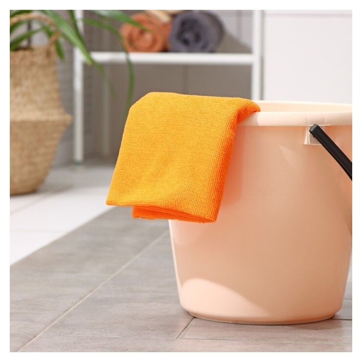 Тряпка для пола доляна «Промо», 180 гр, 50×60 см, микрофибра, ультразвуковая обработка края Доляна