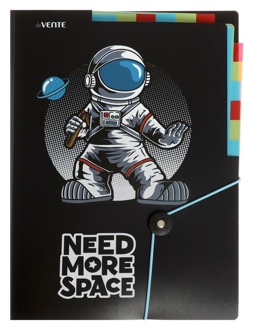 Папка на резинке, 7 отделений А4, Devente Need More Space, 600 мкм  deVente