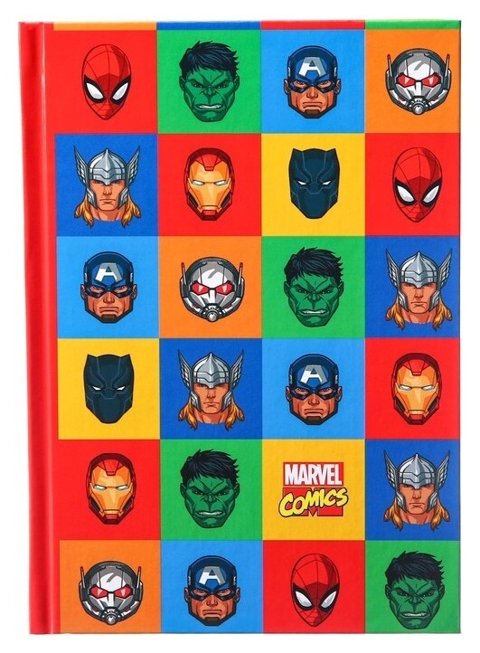 Ежедневник А5, 80 листов "Marvel", мстители Marvel Comics