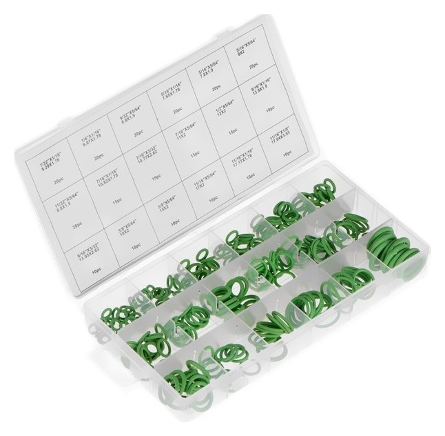 Набор резиновых прокладок, зеленые, 270 шт