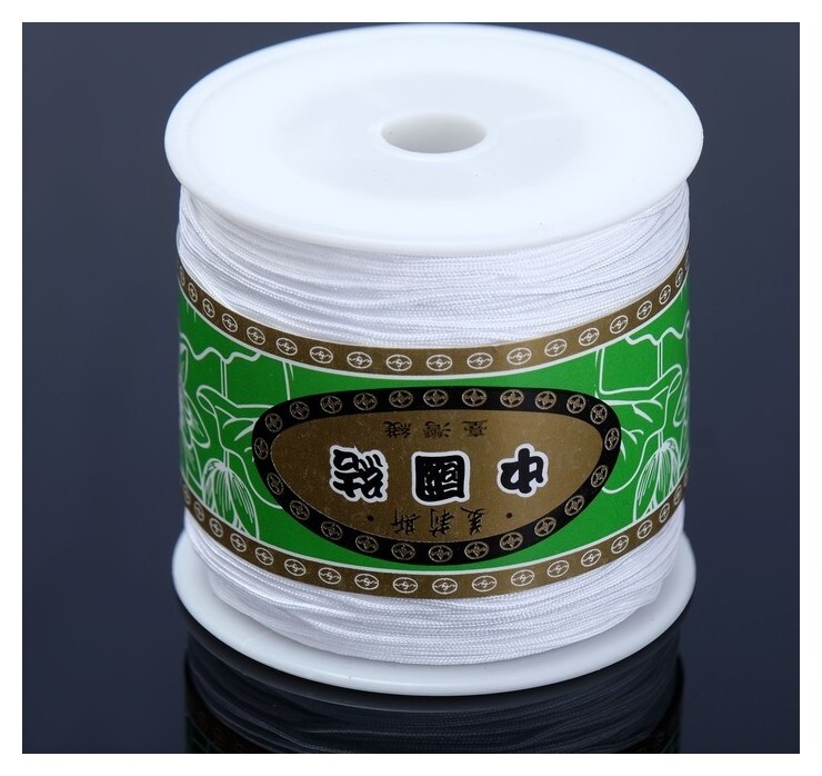 Шнур "Шамбала", длина 100 м, D = 1 мм, цвет белый  Queen Fair