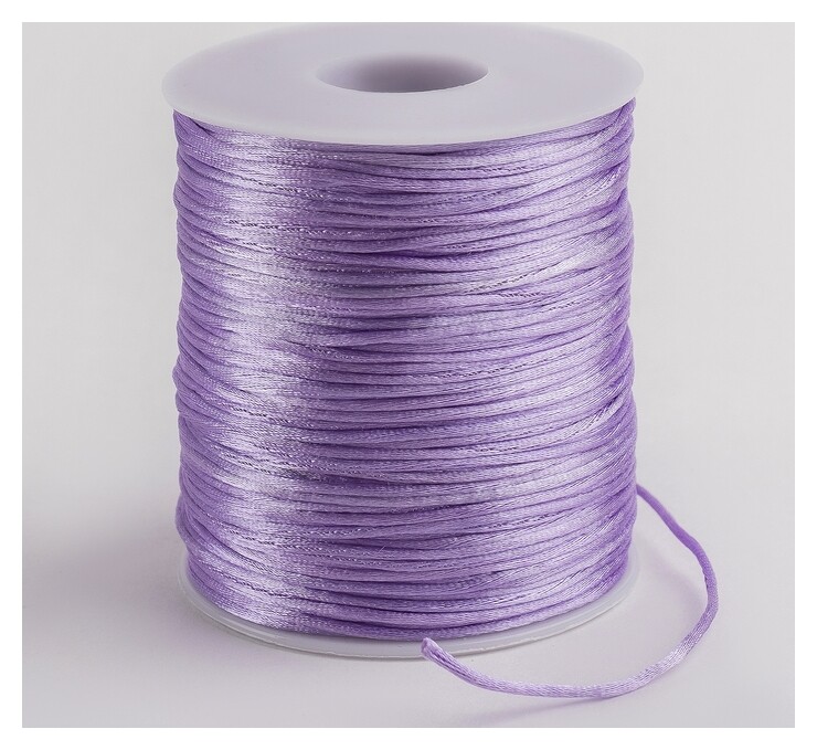 Шнур нейлоновый, D = 1 мм L = 100 м, цвет сиреневый  Queen Fair