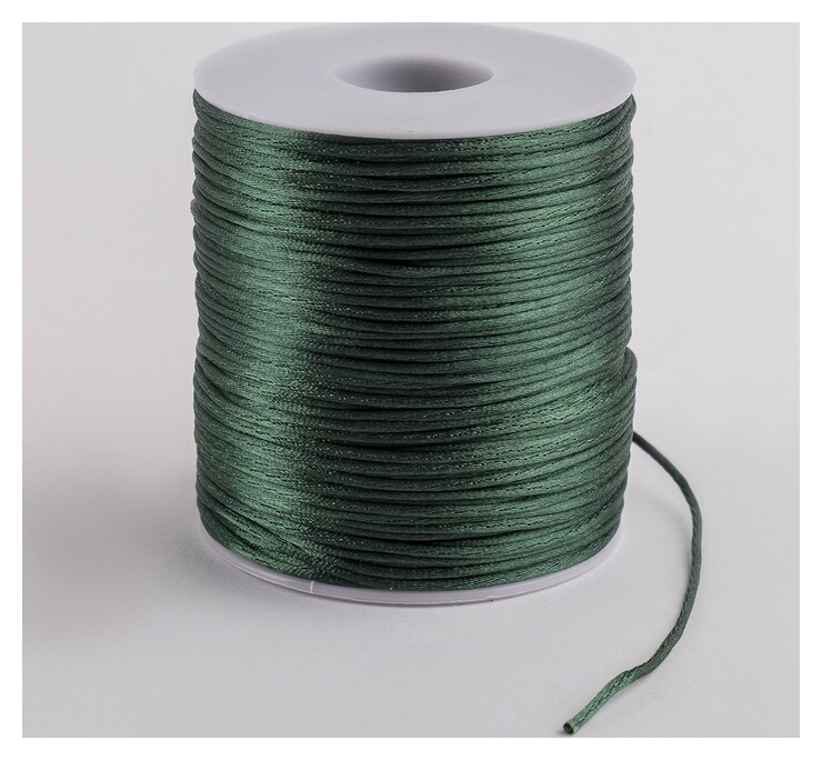 Шнур нейлоновый на бобине D=1мм L=100м, цвет изумрудный  Queen Fair