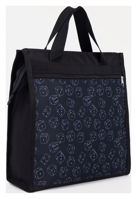 Сумка хозяйственная на молнии, цвет чёрный  TL