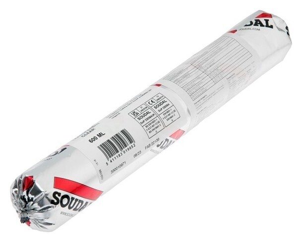 Герметик Soudal AC, для остекленения, силиконовый, 600 мл  Soudal
