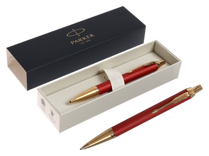 Ручка шариковая Parker Im Premium Red GT, чернила синие, красная, подар/уп 2143644  Parker