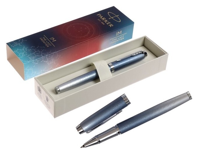 Ручка роллер Parker Im The Last Frontier Se Polar CT, голубая, черные черн. подар/уп 2153004  Parker