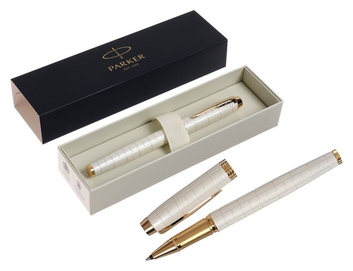 Ручка-роллер Parker Im Premium Pearl GT, жемчужная, подар/уп 2143646  Parker
