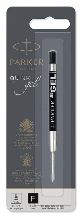 

Стержень для гелевой ручки Parker Cartridge Quink, черный, тонкий 0.5мм, блистер 2020762