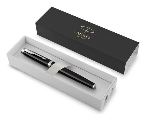 Ручка перьевая Parker IM Core Black Lacquer CT, средняя 1.0мм, подар/уп 1931651  Parker