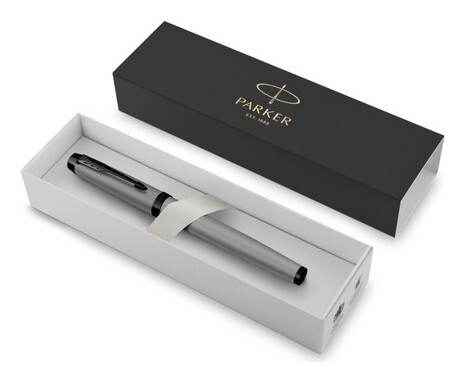 Ручка перьевая Parker IM Achromatic Grey, средняя 1.0мм, подар/уп 2127620  Parker