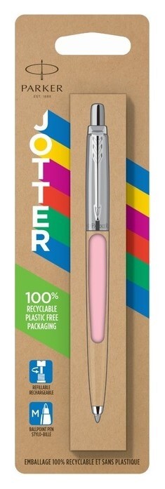 Ручка шариковая Parker Jotter Originals Pastel 50's Collection Baby Pink, синяя, блистер  Parker