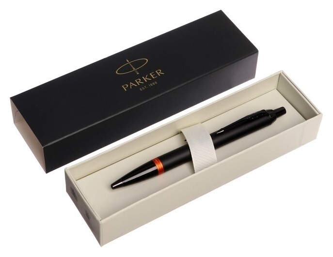 Ручка шариковая Parker Im Professionals Flame Orange, черно-оранж, подар/уп 2172946  Parker