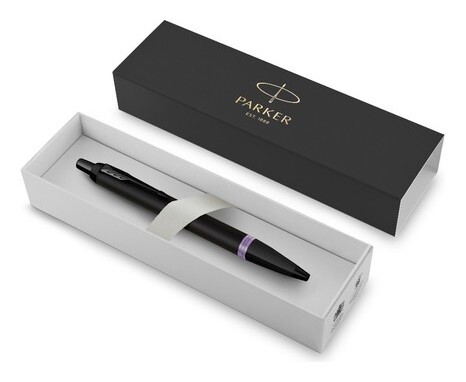 Ручка шариковая Parker Im Professionals Amethyst Purple, черно-фиол, подар/уп 2172951  Parker