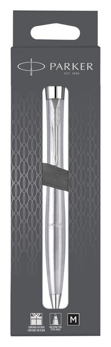 Ручка шариковая Parker Urban Metro Metallic CT, средняя 1.0мм, черная, подар/уп 2150860  Parker