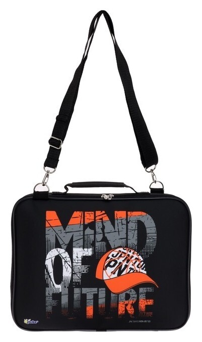 Папка с ручками, текстильная, А4, 350 х 265 х 60 мм, "Оникс", ПМД 6-20, с плечевым ременем,"рыжая кепка"  Оникс