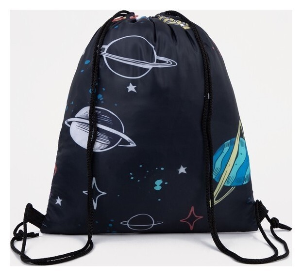 Мешок для обуви на шнурке, цвет синий/фиолетовый  