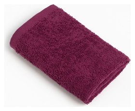 Полотенце махровое "Этель" 30х30 см, цвет тёмно-фиолетовый, 100% хлопок, 340 г/м2 Этель