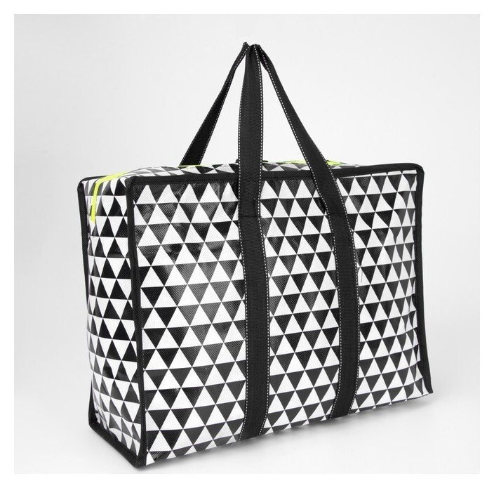 Сумка хозяйственная на молнии, 19 л, цвет чёрный  