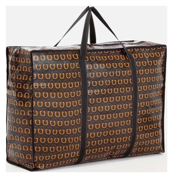 Сумка хозяйственная на молнии, 80 л, цвет коричневый  