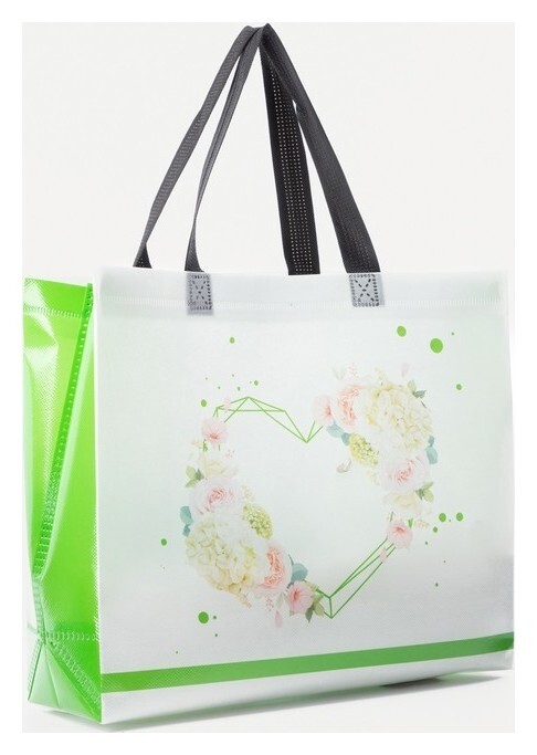 Сумка хозяйственная без застёжки, цвет белый 