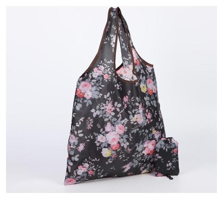 Сумка хозяйственная без застёжки, цвет чёрный  