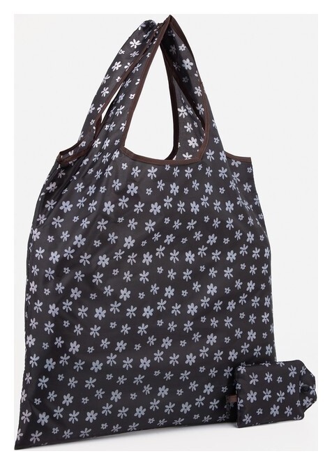 Сумка хозяйственная без застежки, цвет чёрный  