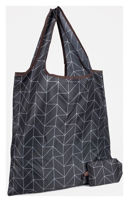 Сумка хозяйственная без застежки, цвет чёрный  